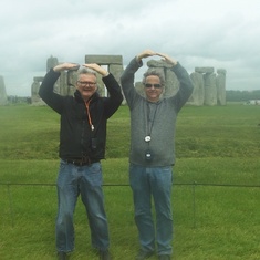 Gene and George at Stonehenge