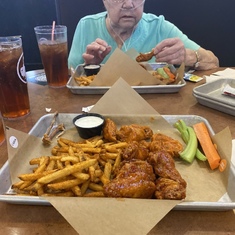 Buffalo Wild Wings - grandma’s favourite!

Salt and pepper with a side of Cajun :)