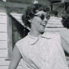 Gen  pregnant with Donna Gay July 1956 Mameo Beach Alberta