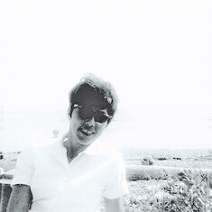 Mom at the beach in White Rock BC 1969