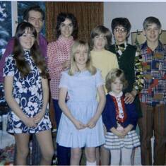 Marsh family, Christmas 1972