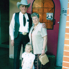Mom and George with Gracie, 2003 Osoyoos BC