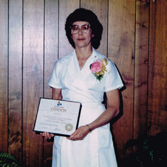 Mom's graduation from Kwantlen College as a Long Term Care Aide
