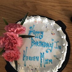 Moms last birthday cake