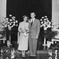 Gene & Bill's wedding ~ November 30, 1952