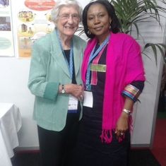 With Gene in Joburg , GCNF 2014. Armelle Korogone /Benin