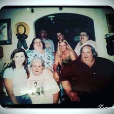 GEORGE WITH HIS MAMA RACHEL CROW  STANTON-HULSEY AND BROTHER JEFF HULSEY AND SISTERS DONNA JO WRIGHT, LENA SUTTON,MOLLY  BLACKWOOD AND DEBRA JOYCE STANTON STONE,LISA ALLEN