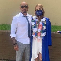 At his niece, Miranda’s graduation