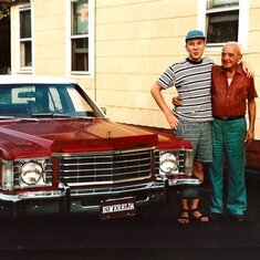 George's first car Esmerelda & his beloved Grandpop.