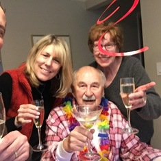Celebration of George's last day of treatment for bladder cancer!