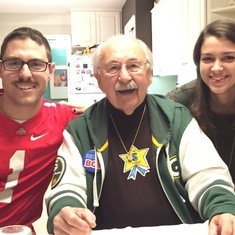 George with his grandson, Daniel Bonamer, and Dan's wife Maria 2016