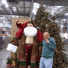 George .. where else..Costco with Santa