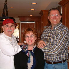 George, Bridget and Fred at their Oregon home 2001