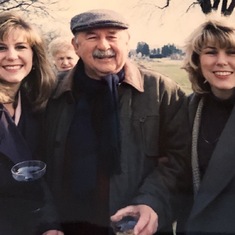 Betsy, George, Mary at his mom’s memorial service in Milwaukee 1996