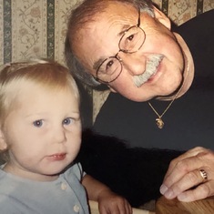 Grandpa and Katy Armour 9/2000