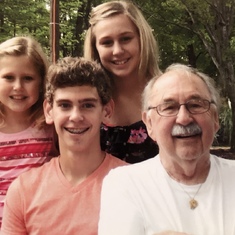 Grandpa, John, Katy, & Faith 2012