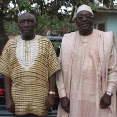 Ni George and his dad - Pa Robert Pasiga Gang (of late)