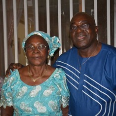 23/11/2019 - Ni George & his Mum - Mami Cecilia Gang at her welcome party to Maroua