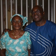 23/123/11/2019 - Ni George & his Mum - Mami Cecilia Gang at her welcome party to Maroua