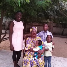 Nov 2018 - Mami Gang Cecilia & grandkids on her visit to Maroua