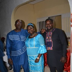 23/11/2019 - Ni George, Ma Irene and his son - Thierry on his welcome party to Maroua