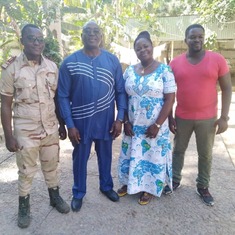 26/11/2019 - Ni George, Ma Irene, Thierry & friend on his visit to Maroua