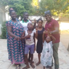 28/11/2019 - Ma Irene and the kids on Thierry's visit to Maroua