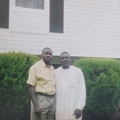 June 2004 - Ni George and brother Ni Dennis(Ba Gang) in the Maryland, USA on one of Ni George's visits.