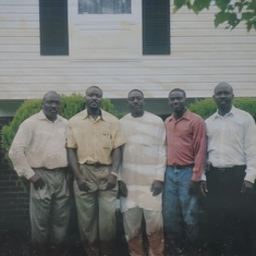 2004 - Ni George and brothers on one of his visits to Maryland, USA