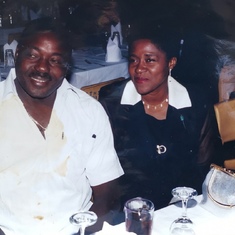 Ni George and his first wife ( Ma Gladys Daiga Gang  - of Blessed memory) 