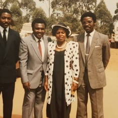 Ni George and Ni Augustine at the civil wedding of the NGWAS in Bamenda on 27/12/1986