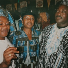 Ni George, his sister Ma Maggie Engeh & Ma Eli at Ba Henry Dohnji's funeral in Bali Nyonga