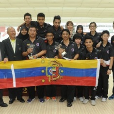 Mr. George Heng with the Federal Territory Tenpin Bowling Team
