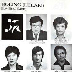 Mr. George Heng was the Team Manager of the Tenpin Bowling Team to the 12th SEA Games Singapore 1983