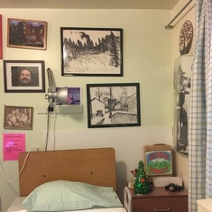 Art above George's bed