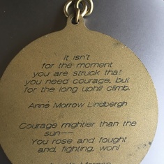 Back of Courage Award