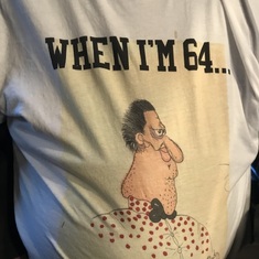 George's birthday t-shirt
