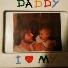 My daddy and me. This is one of my favorite photos.