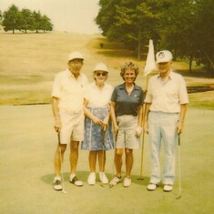 MCC, hole #1, with best friends Phil and Doris Malonson. Many rounds of golf and laughs!