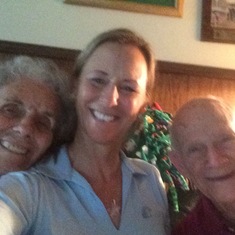 A happy selfie...it's 2016 and Carol is wearing a Pickering golf shirt, circa 1980, with original Bent Tree logo.