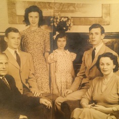 The John J Preisinger family- John, George, Marilyn, Margie, Jack and Margaret Preisinger