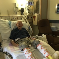 After a few mini strokes, dad flew through rehab. Getting his legs recharged at Emory. ; )