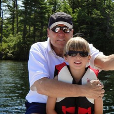 Papa & Aidan at the lake