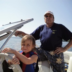 Papa & Ashley at the lake