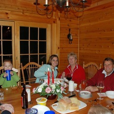 Family dinner in Maine