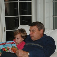 Papa & Ashley reading