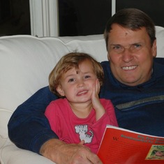 Papa & Ashley reading