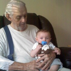 Grandpa and Drew 8/2011