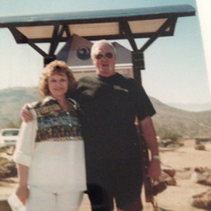 Dad and his sister Judy when she came to visit him in AZ