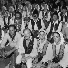 Backstage at the Bitola Festival, 1981.  Note the white shoes!